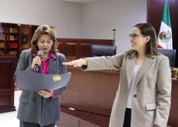 Protesta Raquel Bravo como Directora General del Observatorio de Participación Política de las Mujeres