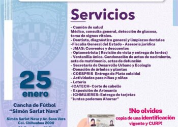 Llevan multiservicios a Chihuahua 2000, dependencias del Estado