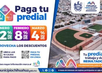 Aprovecha descuento del 12% en el Impuesto Predial en enero