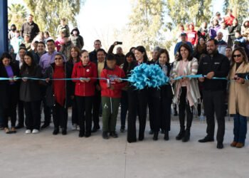 Inauguran techumbre de la Primaria “Agustín Farabundo Martí”  en Meoqui