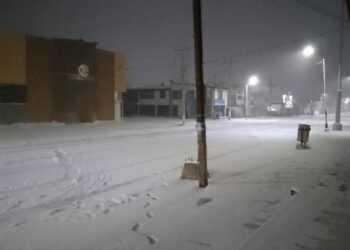 Reporta Protección Civil caída de nieve en 10 municipios por paso de la Octava Tormenta Invernal