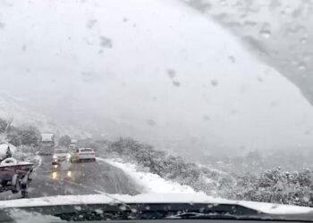 Cierra Protección Civil circulación en tramo carretero Janos-Agua Prieta por intensa nevada