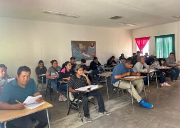 Presentan 32 personas examen global de nivel en Cedex número 19 de Juárez