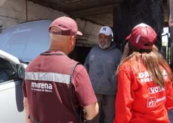 Piden vecinos de colonia Ponce de León a Miguel La Torre rehabilitar campo de fútbol