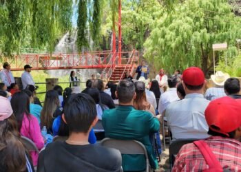Inauguran tirolesas en el parque ecoturístico cascada El Salto en Guachochi
