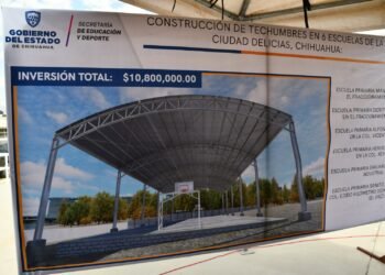 Arranca construcción de techumbres en seis escuelas de Delicias, invierten más de diez millones