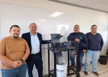Diseñan estudiantes y docentes del Conalep  maquina trituradora de latas de aluminio