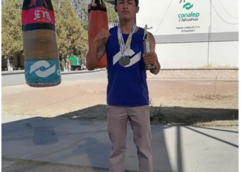 Logra estudiante del Conalep campeonato estatal de box en la “Segunda Copa Invernal 2024”
