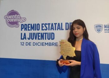 Gana estudiante del Conalep Premio Estatal de la Juventud 2024 en materia de Inclusión Social