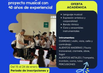 Concluyen el 24 de enero inscripciones al Centro de Estudios Musicales
