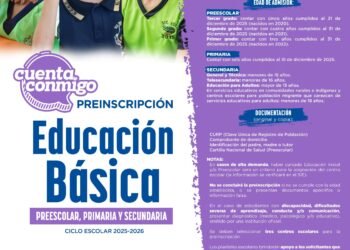 Preinscripciones en Educación Básica serán del 4 al 14 de febrero: SEyD