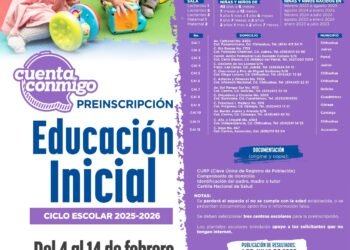 Inicia periodo de preinscripciones para nuevo ingreso en planteles de Educación Básica