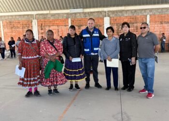 Acompaña Lupita Borruel a Desarrollo Humano en entrega de despensas en Vistas Cerro Grande