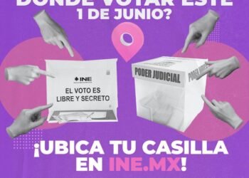 Lanza INE “Ubica tu casilla” para elecciones del Poder Judicial de la Federación