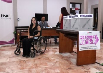Efectúan simulacro de votación de elección del Poder Judicial con medidas de seguridad y accesibilidad