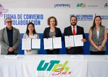 Firman convenio UTCH Sur, Icatech y AMITI para impulsar la tecnología y la inteligencia artificial