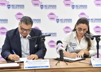 Firman convenio de colaboración Ichea y Fundación Hogares para combatir rezago educativo en Juárez
