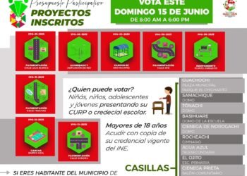 Aplica gobierno de Guachochi presupuesto participativo por primera vez votarán ciudadanos