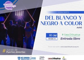 Presentará grupo Ashú el concierto “Del blanco y negro a color” este Jueves de Puertas Abiertas en Casa Chihuahua