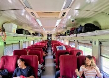 Arriba del Tren CHP y nuestro viaje