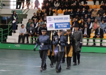 Realizan quinto concurso estatal intersubsistemas de educación media superior de banda de guerra