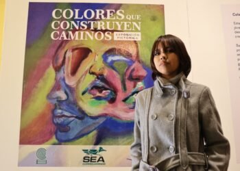 Presenta Cobach muestra pictórica “Colores que Construyen Caminos”, obras realizadas por los alumnos