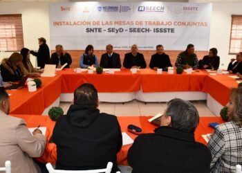 Instalan SEyD, SEECH, SNTE e ISSSTE, mesas de trabajo conjuntas para mayor vinculación
