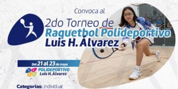 Convoca Municipio a participar en el Segundo Torneo de Raquetbol en el Polideportivo Luis H. Álvarez