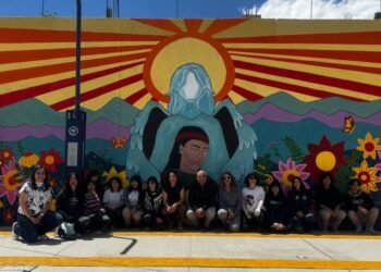 Participa Conalep Cuauhtémoc en proyecto “Sendero seguro” con mural dedicado a la mujer