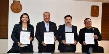 Firman SEECH y Faciatec convenio de colaboración para mantener áreas verdes