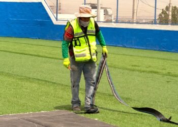 Arranca rehabilitación de cancha “Media Luna”; cumple Marco Bonilla con vecinos de la Rosario