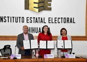 Firman SEyD, SEECH e IEE convenio para fortalecer cultura cívica en educación básica