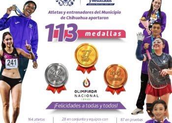 Atletas capitalinos destacan con 113 medallas en la Olimpiada Nacional 2026