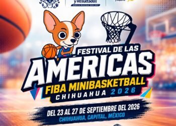 Chihuahua capital será sede del festival minibasket de las Américas FIBA 2026