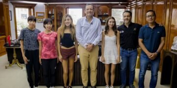 Se reunió Marco Bonilla con campeonas internacionales de marcha Alegna González y Ximena Serrano