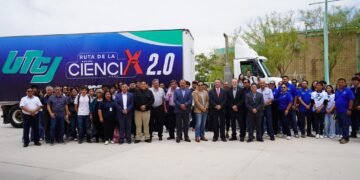Donan empresarios juarenses nueva unidad de la ruta de la ciencia a la UTCJ