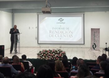 Resaltan vinculación empresarial en informe de Conalep Cuauhtémoc, fortalecen transparencia