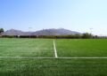 Trabaja Municipio en últimos detalles de rehabilitación de cancha de futbol en el Tec de Chihuahua