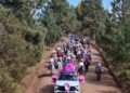 Concientiza municipio de Guachochi cáncer de mama con cabalgata rosa en la sierra