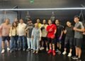 Visitan regidores Adán Galicia y Cristina Treviño, gimnasio de box prime boxing CUU